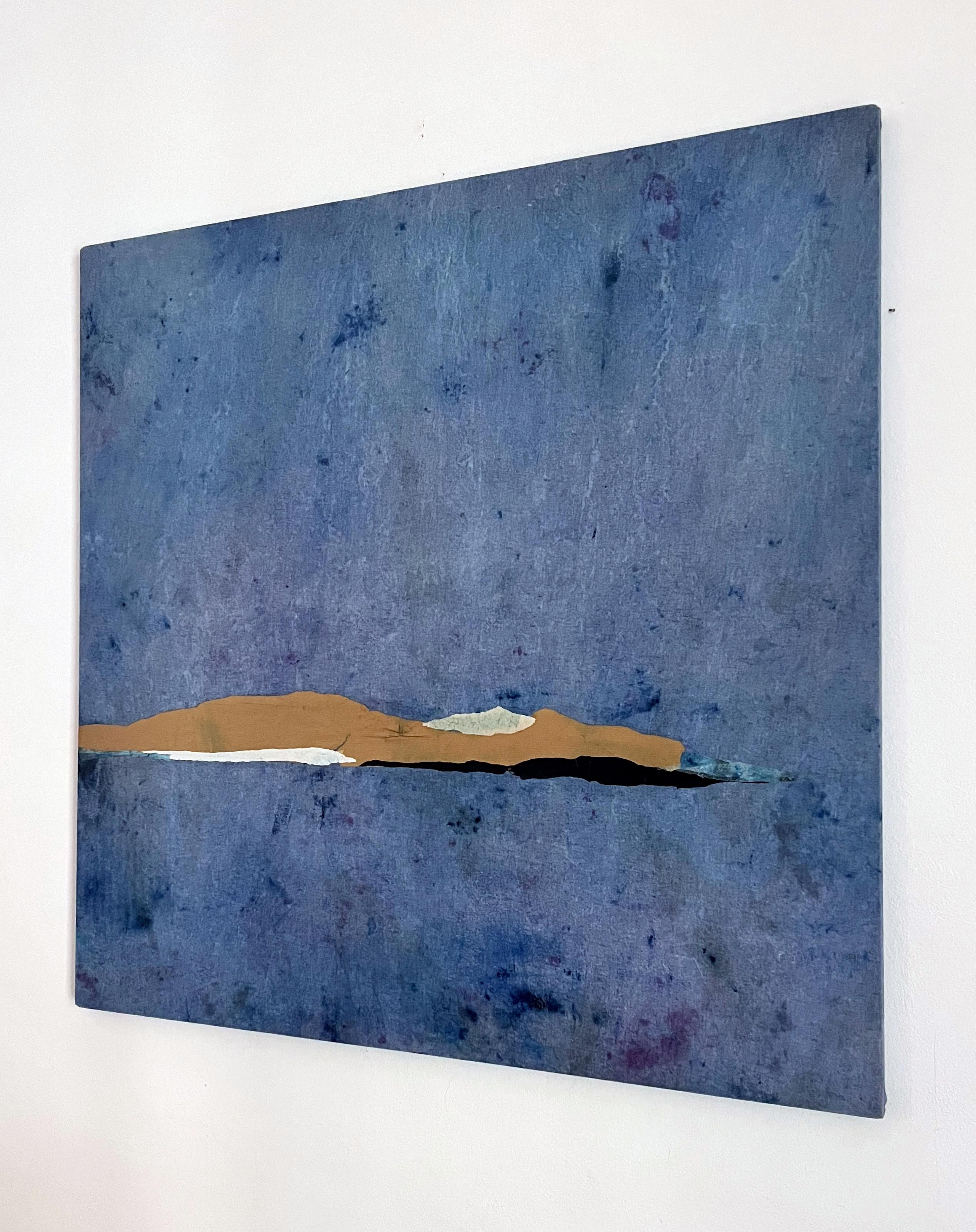PaperLandscape, Origina peinture sur toile de coton, grande taille, fabriqué en Italie - Contemporain Painting par Marilina Marchica