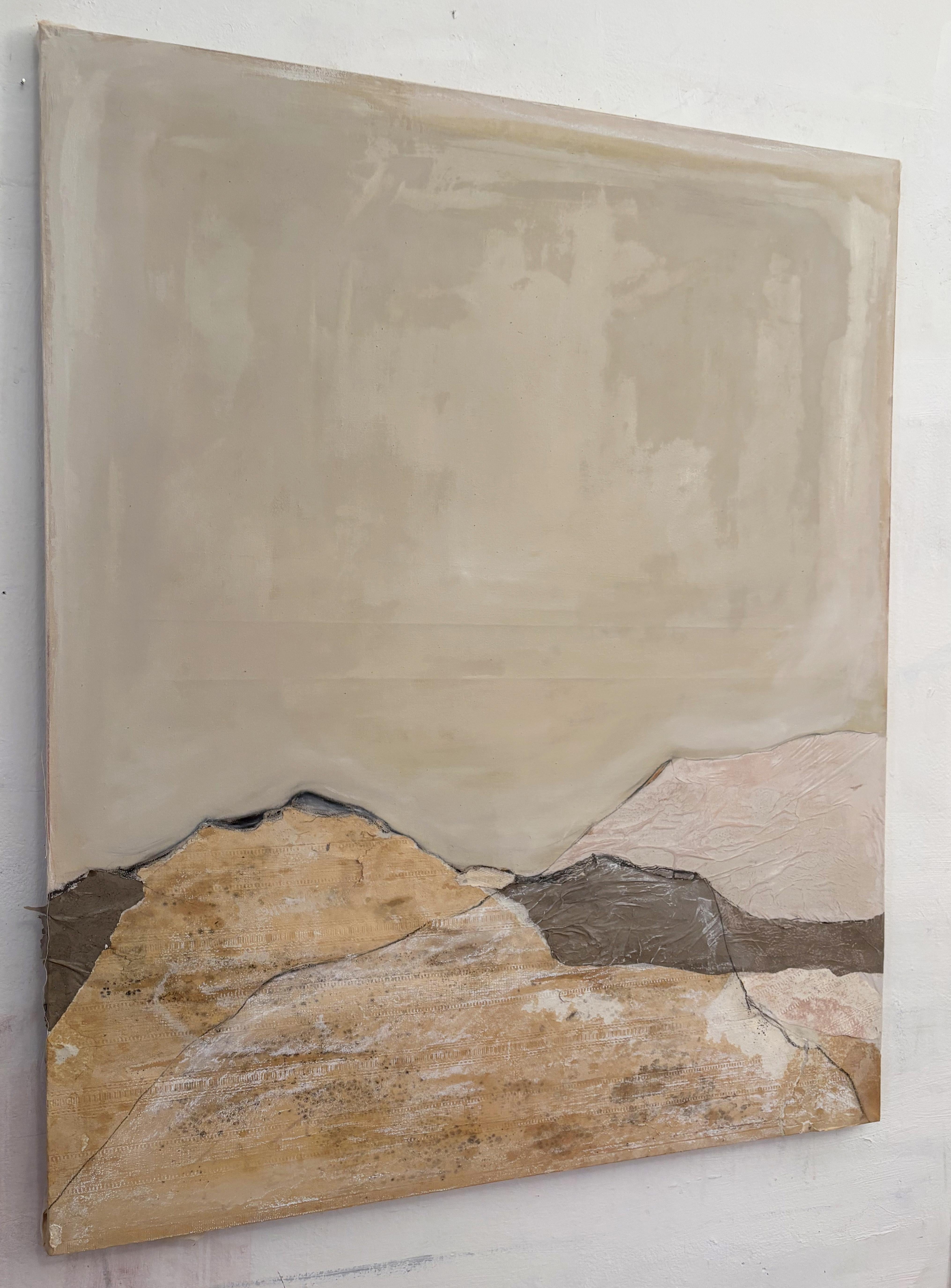 Paysage en papier 
Peinture multimédia sur  Toile de coton
Une œuvre d'art unique
Dimensions : 90 x 110 x 2 cm (sans cadre)
Prêt à être accroché
Certificat d'authenticité signé
Style : Abstrait

Marilina Marchica utilise la peinture pour établir un