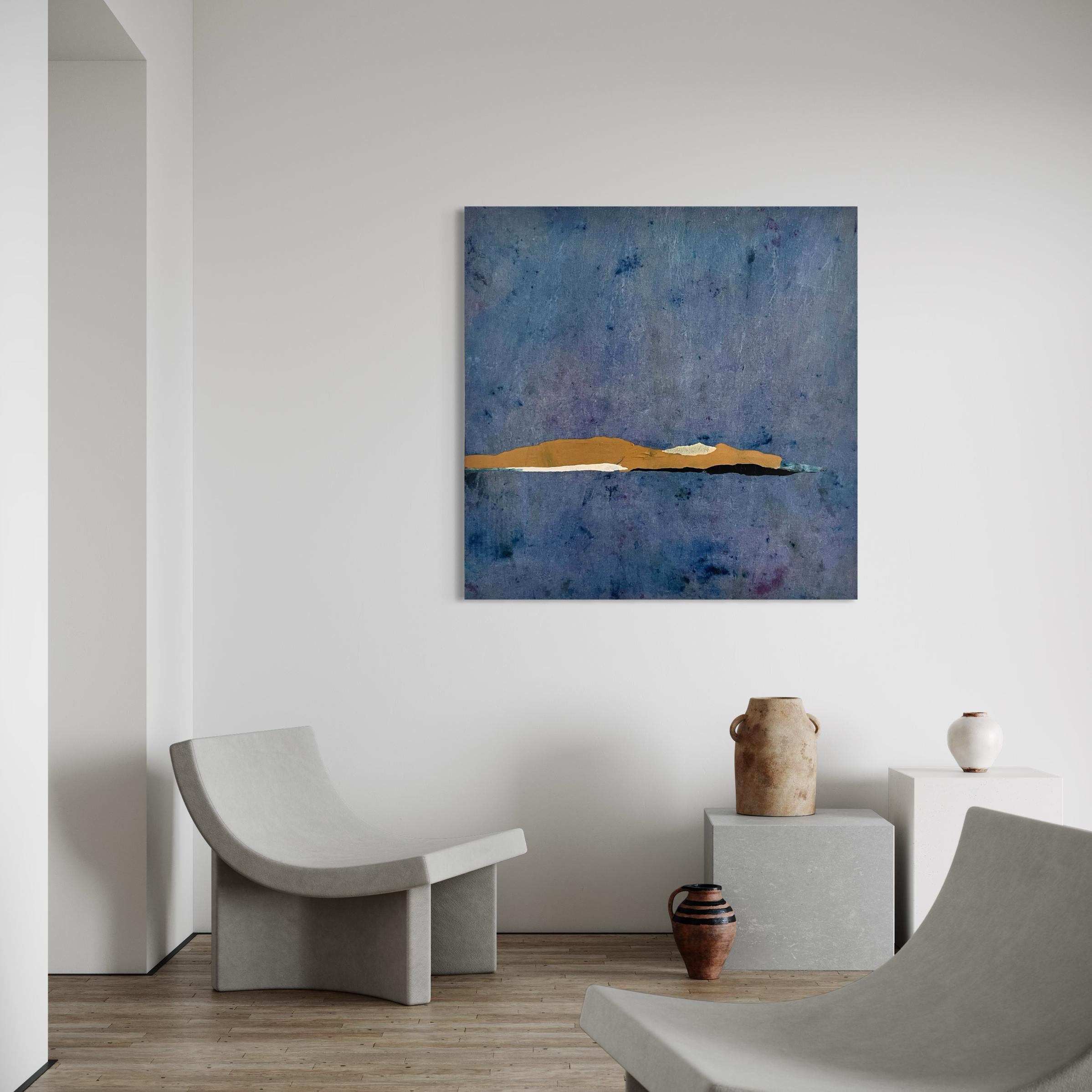 PaperLandscape, Origina peinture sur toile de coton, grande taille, fabriqué en Italie en vente 1