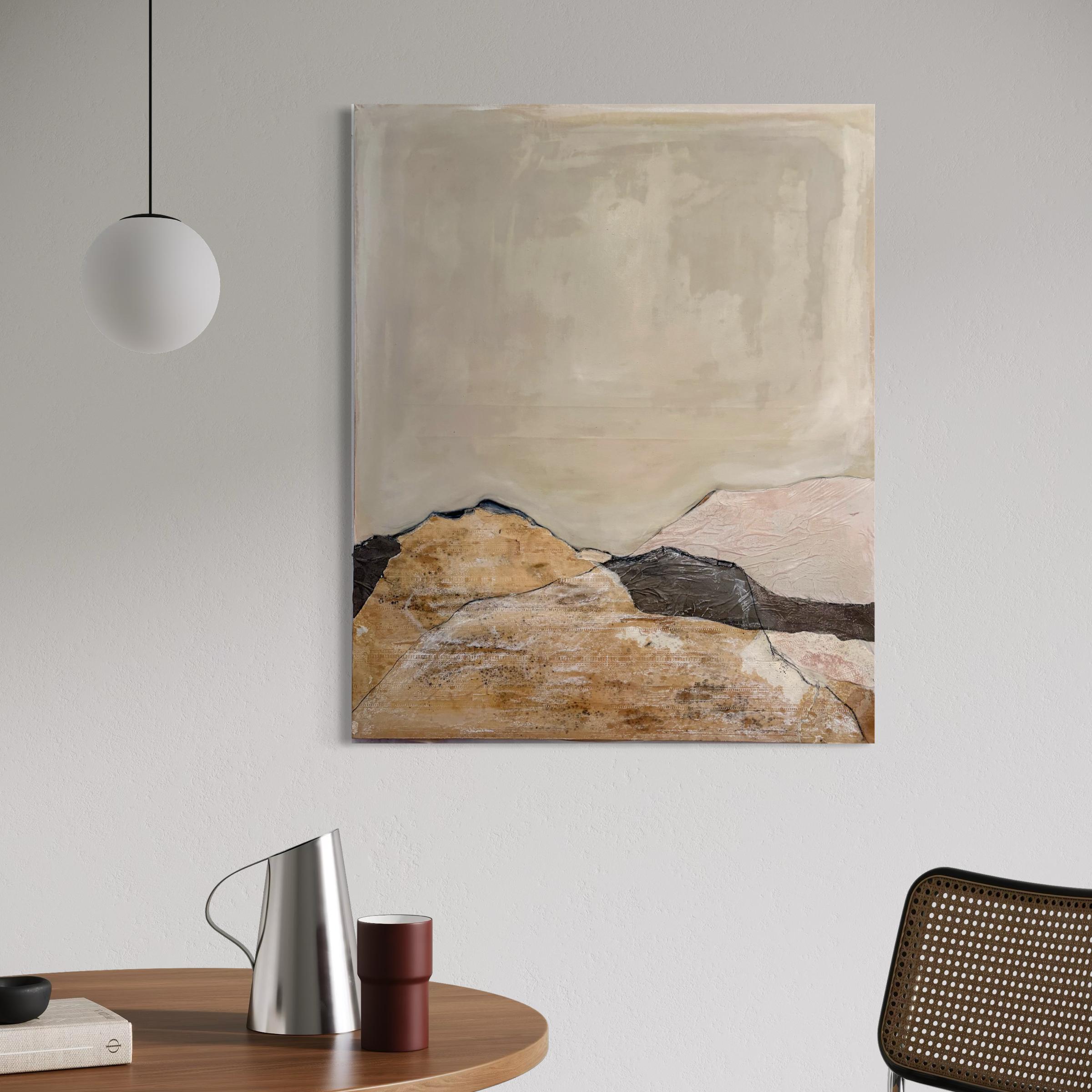 PaperLandscape, Origina peinture sur toile de coton, grande taille, fabriqué en Italie en vente 1