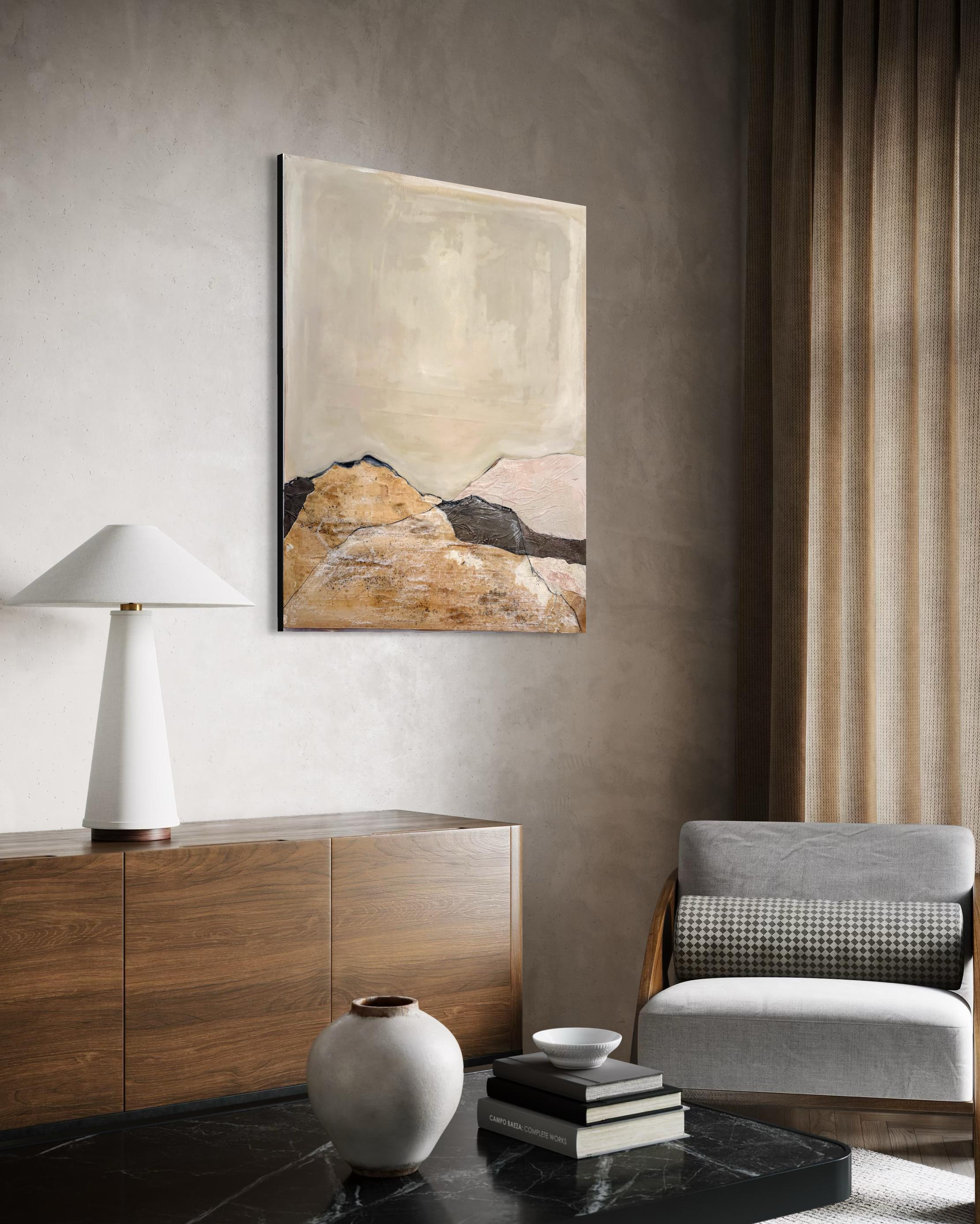 PaperLandscape, Origina peinture sur toile de coton, grande taille, fabriqué en Italie en vente 2