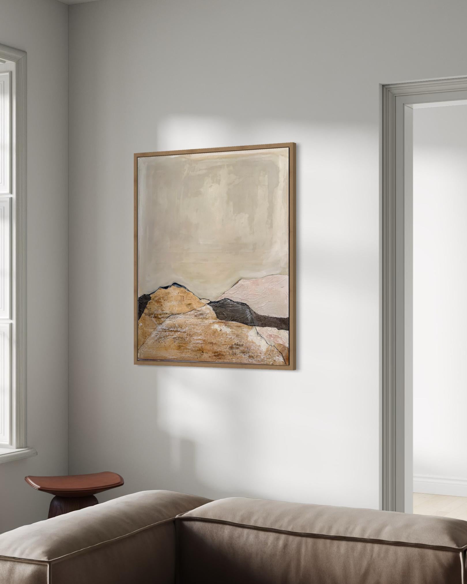 PaperLandscape, Origina peinture sur toile de coton, grande taille, fabriqué en Italie en vente 3