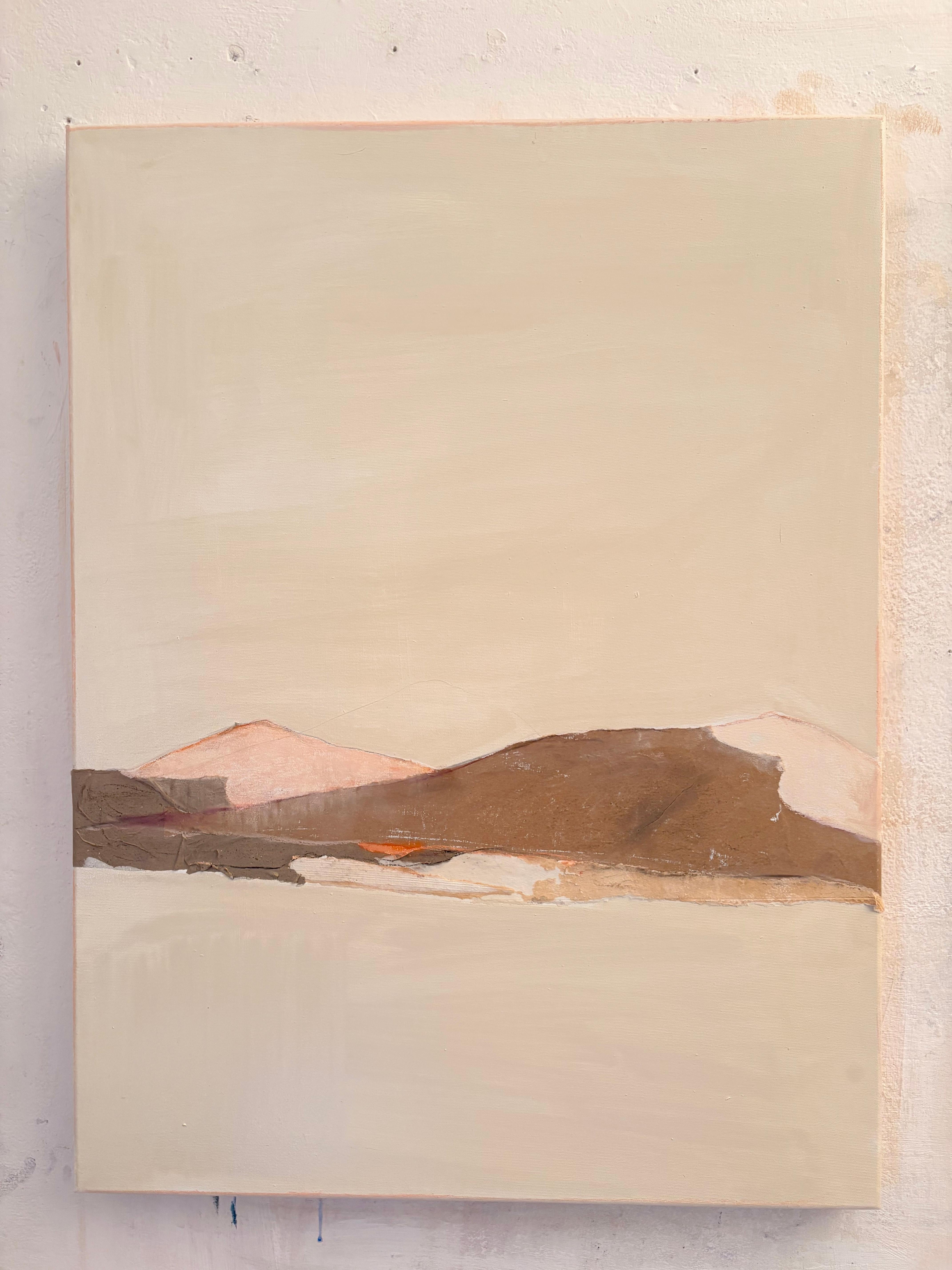 PaperLandscape - Pittura originale a tecnica mista su tela,  unico nel suo genere - Painting Minimalismo di Marilina Marchica