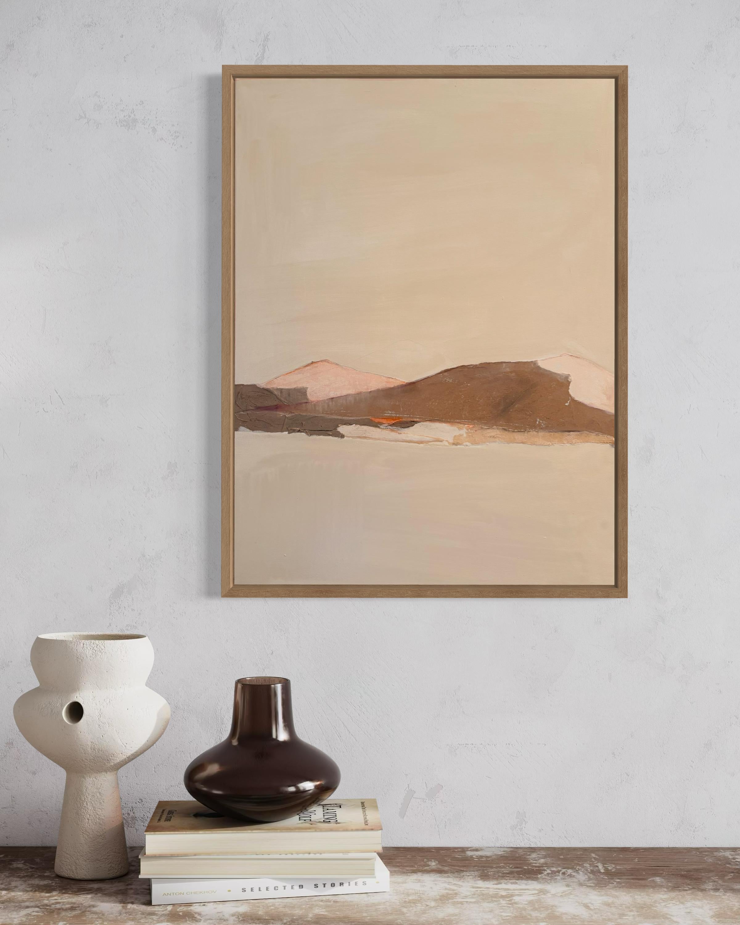 PaperLandscape - Pittura originale a tecnica mista su tela,  unico nel suo genere in vendita 1