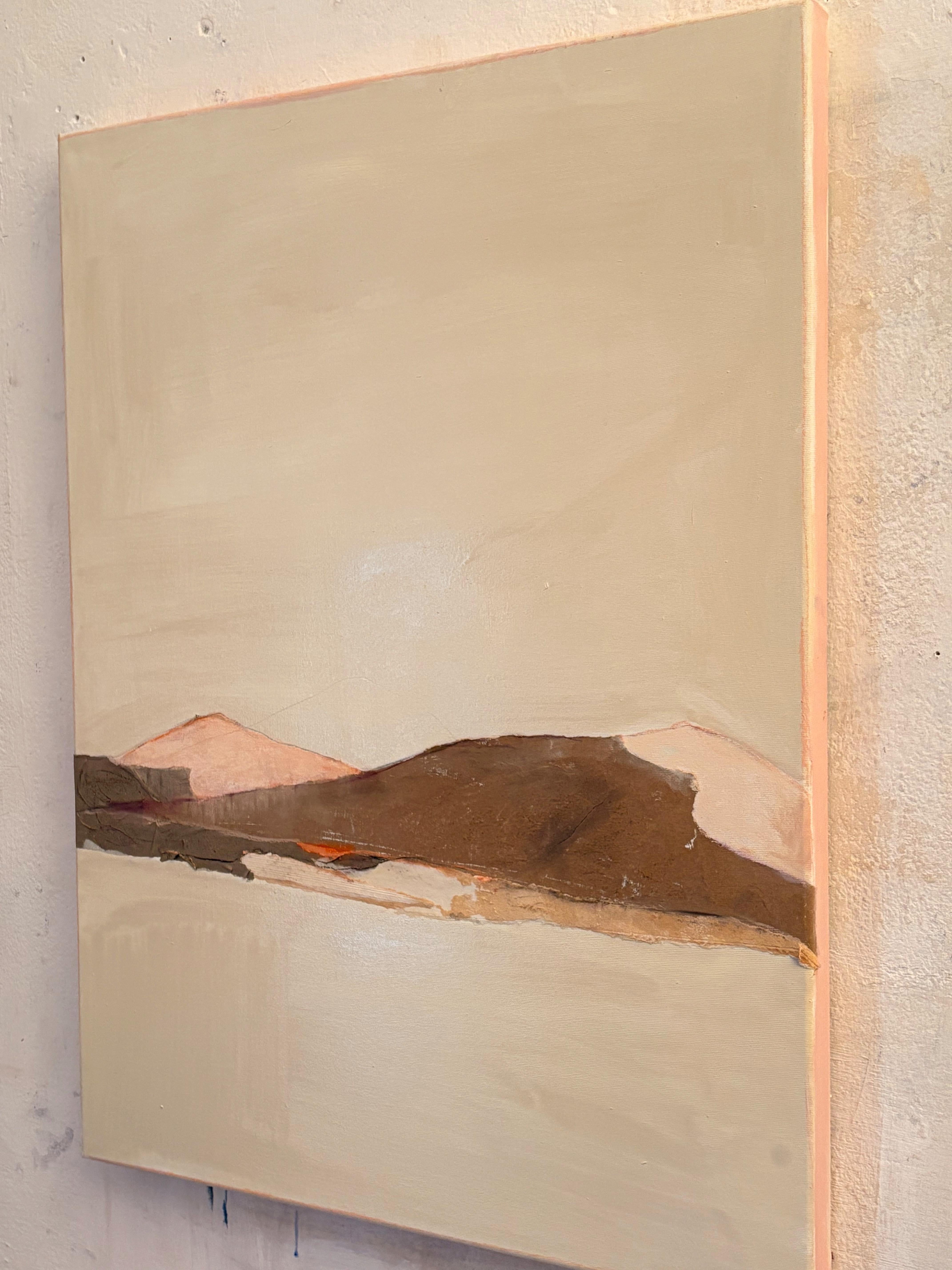 PaperLandscape - Pittura originale a tecnica mista su tela,  unico nel suo genere in vendita 2