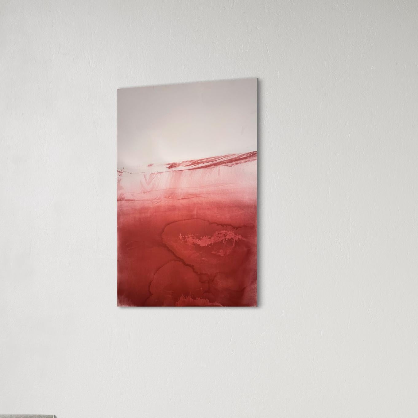 Paesaggio rosso, pittura originale su carta, Made in Italy Di Marilina Marchica in vendita 5