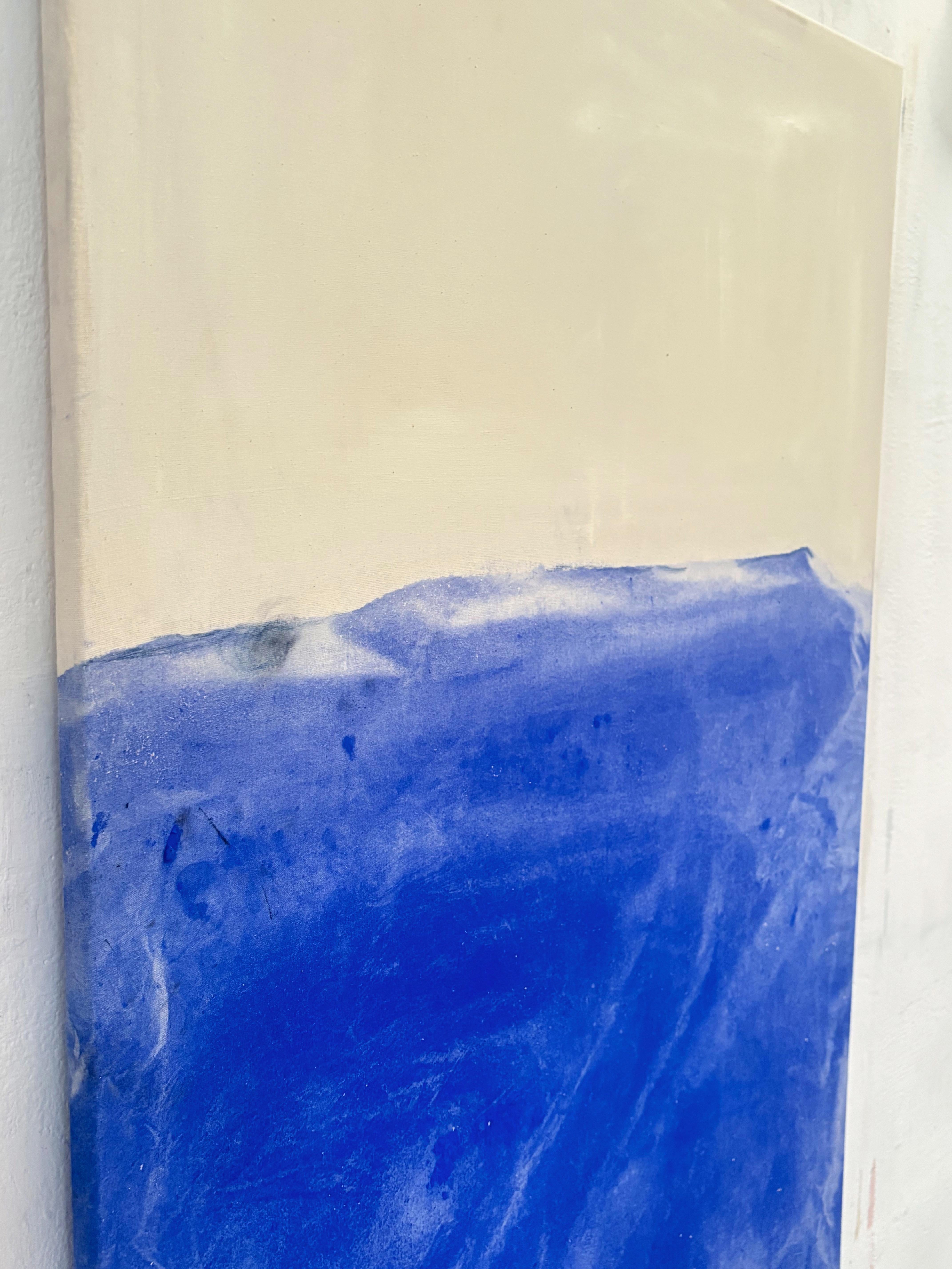 Seascape – Contemporary Abstract Painting, Pigment & Acrylic on Canvas large art For Sale 7