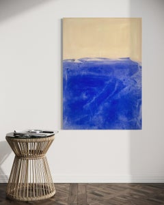 Seascape – Contemporary Abstract Painting, Pigment & Acrylic on Canvas large art