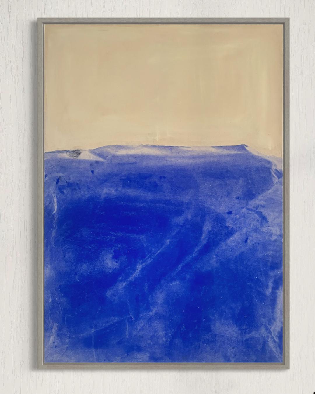 Seascape – Contemporary Abstract Painting, Pigment & Acrylic on Canvas large art For Sale 3