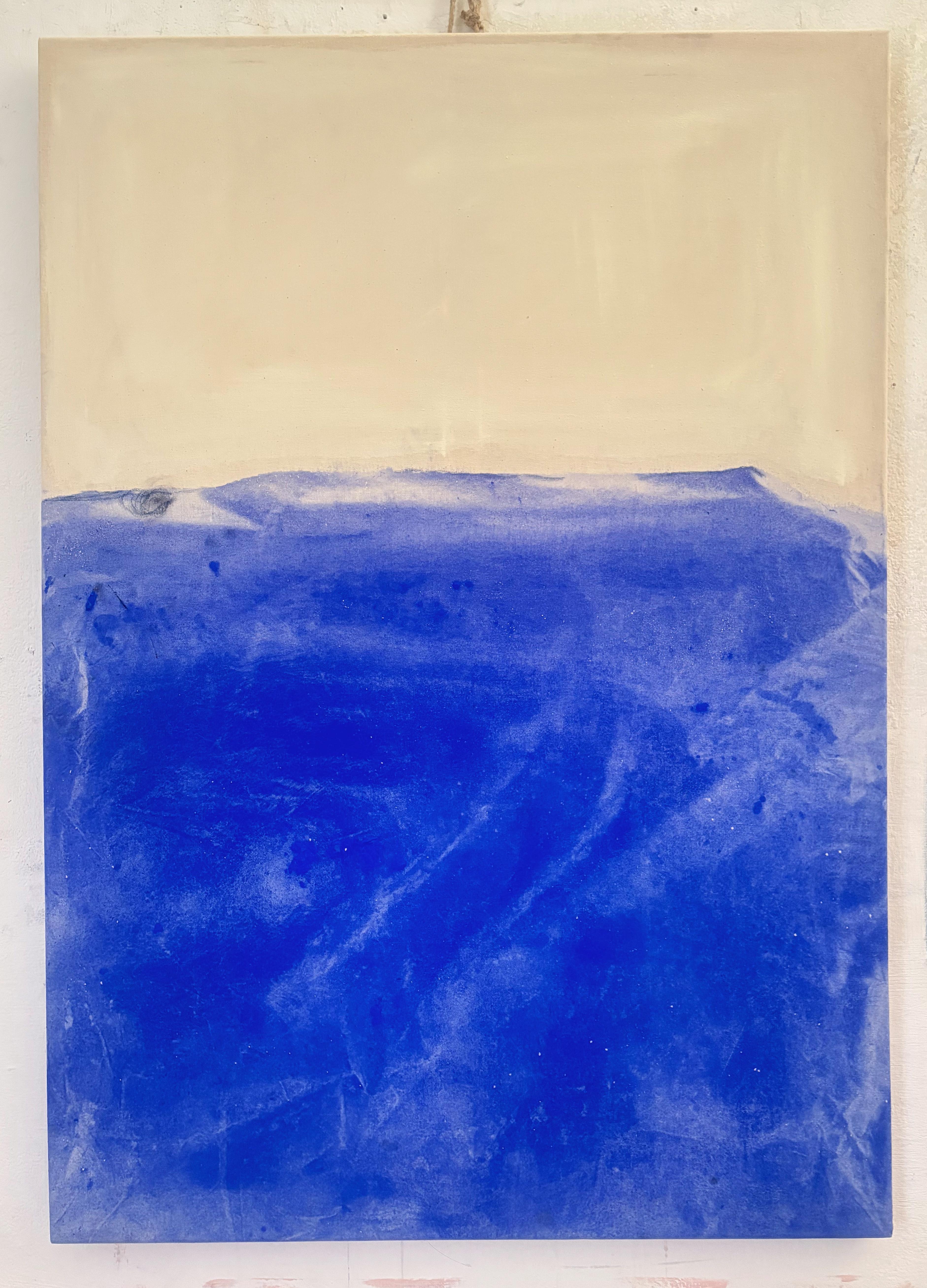 Seascape – Contemporary Abstract Painting, Pigment & Acrylic on Canvas large art For Sale 5