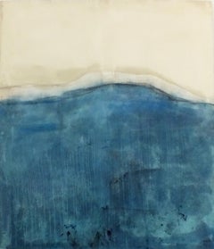 Paysage marin , grand format, Huile sur toile de coton , par Marilina Marchica Italie