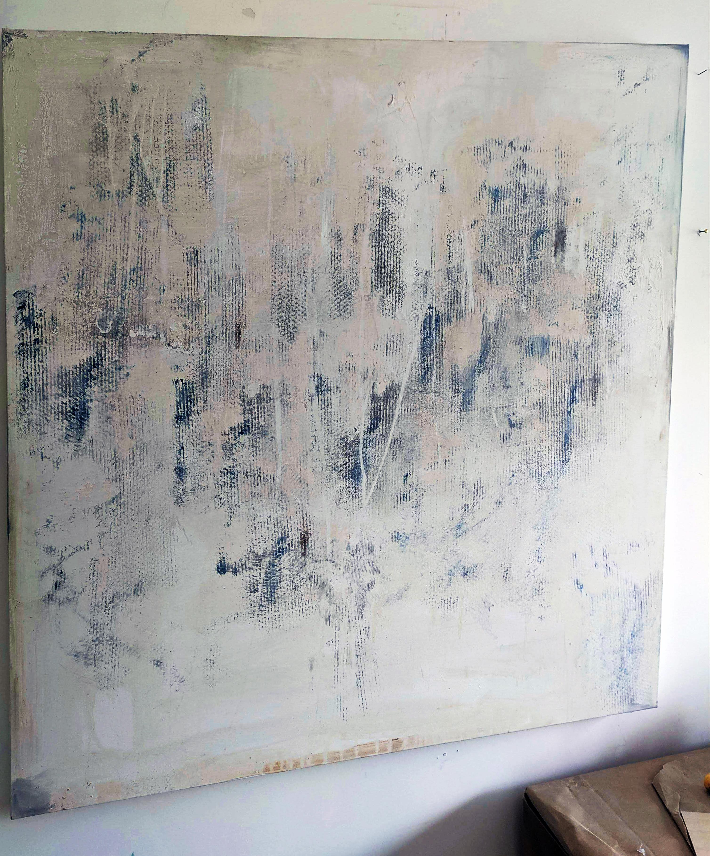Traces, Abstract Oil Paint Made in Italy For Sale 1