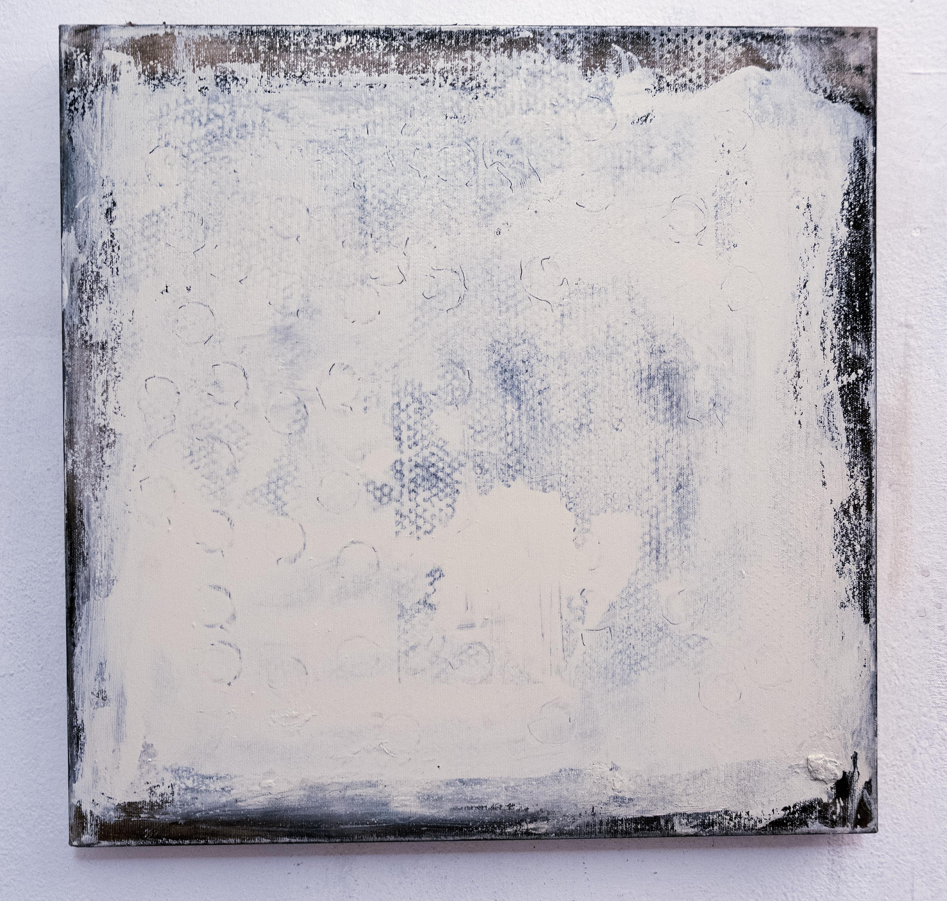 Señales 
técnica mixta sobre lienzo
 50x50 cm
obra de arte original

este cuadro está como estirado sobre un marco de madera
listo para colgar
único en su género