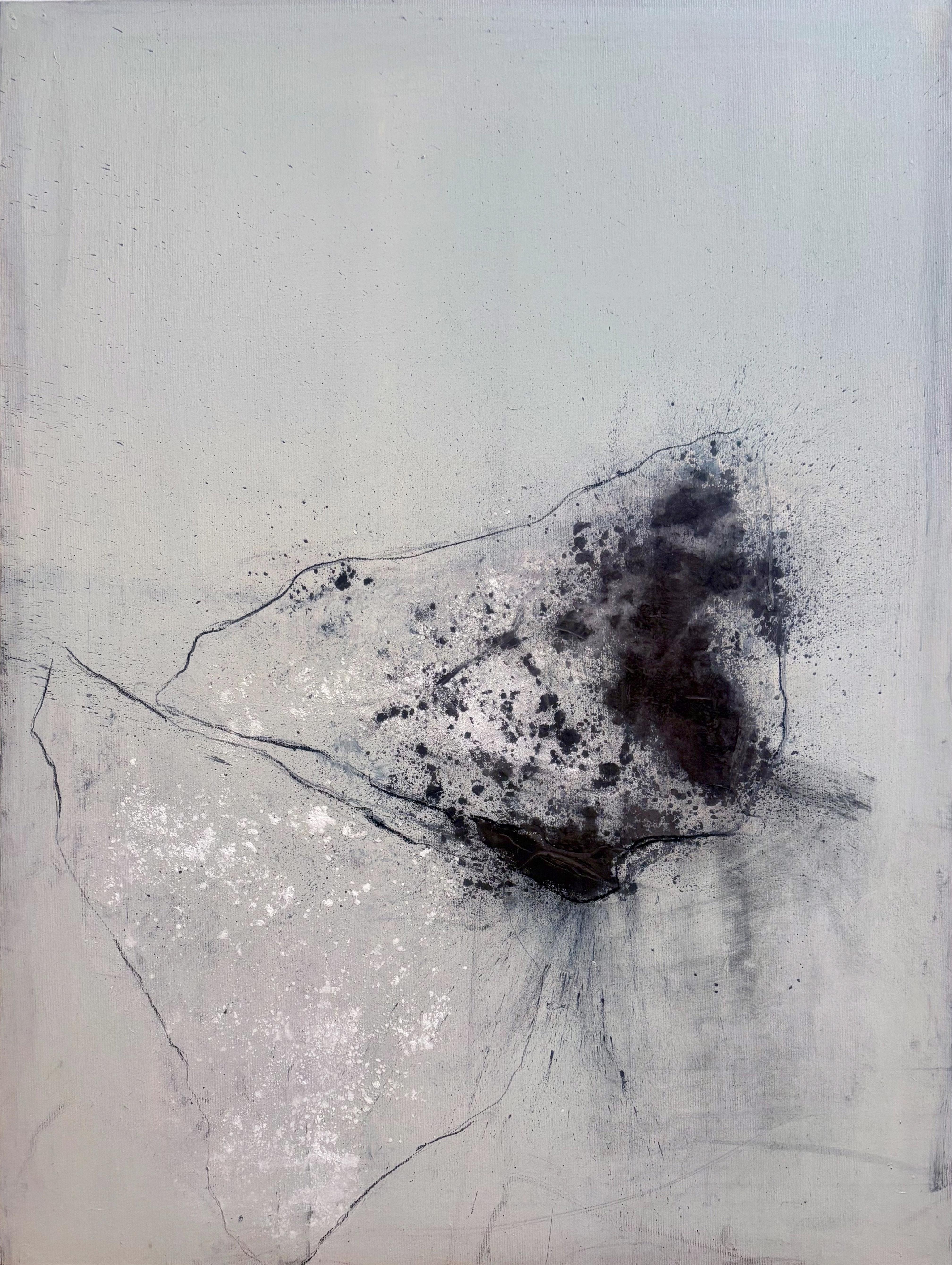 Traces of Islands - Abstraktes Original-Gemälde auf Leinwand (2023) im Angebot 5