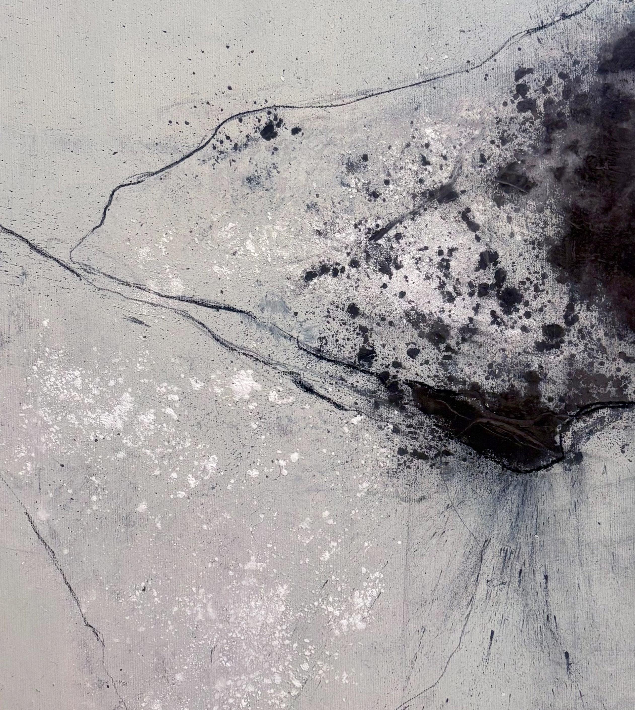 Traces of Islands - Abstraktes Original-Gemälde auf Leinwand (2023) im Angebot 6