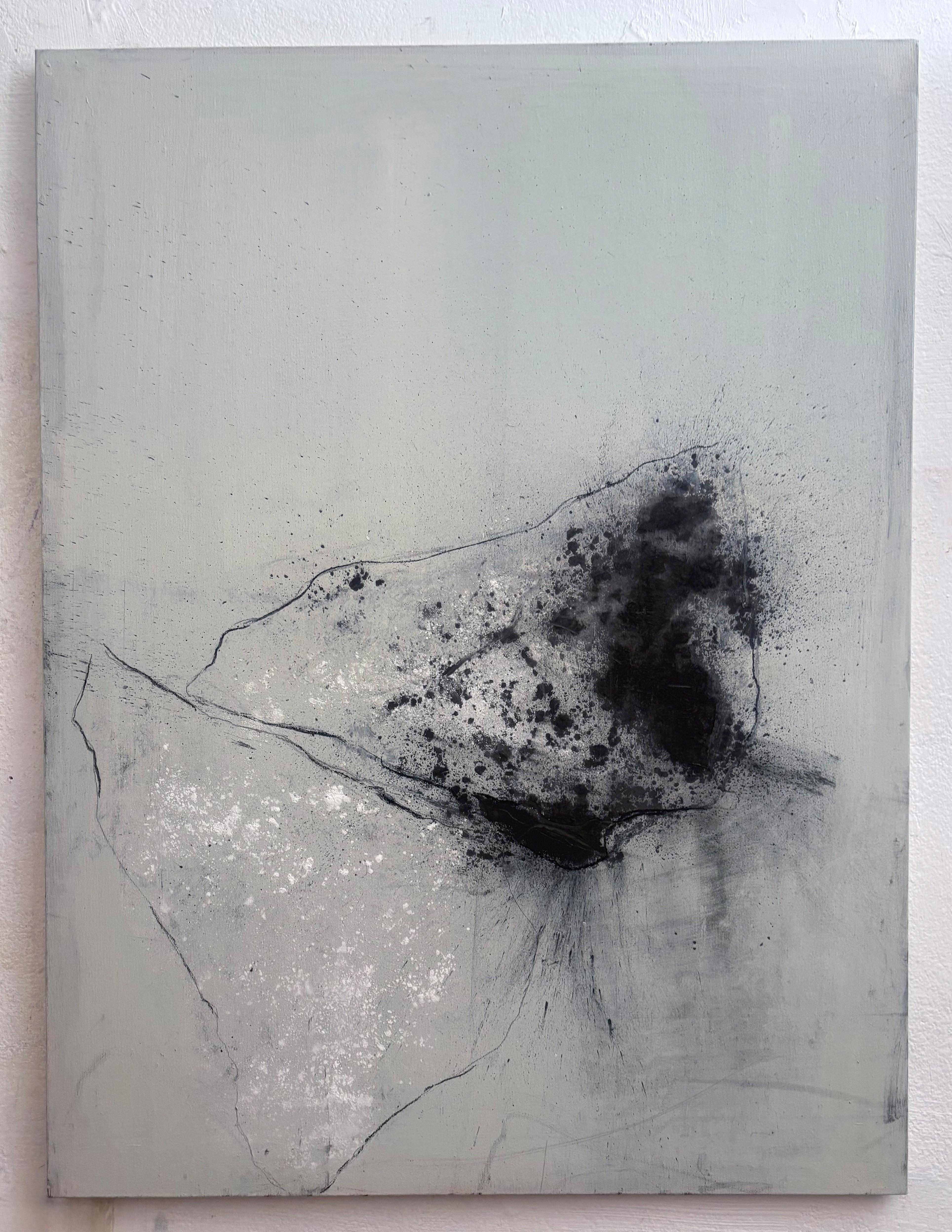 Traces of Islands - Abstraktes Original-Gemälde auf Leinwand (2023) – Painting von Marilina Marchica