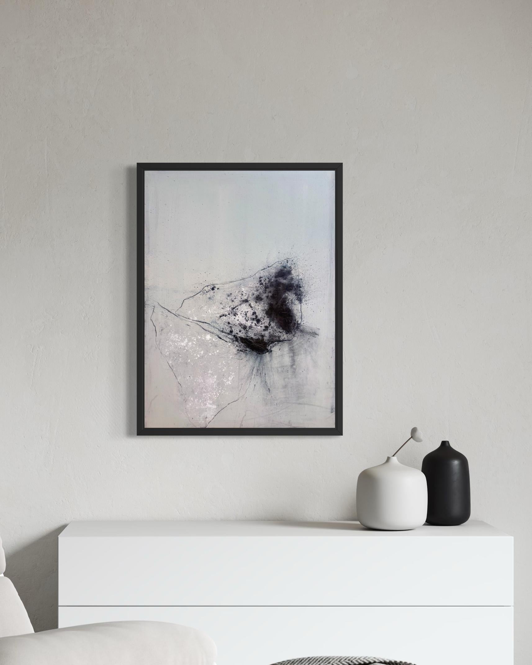 Traces of Islands - Abstraktes Original-Gemälde auf Leinwand (2023) im Angebot 1