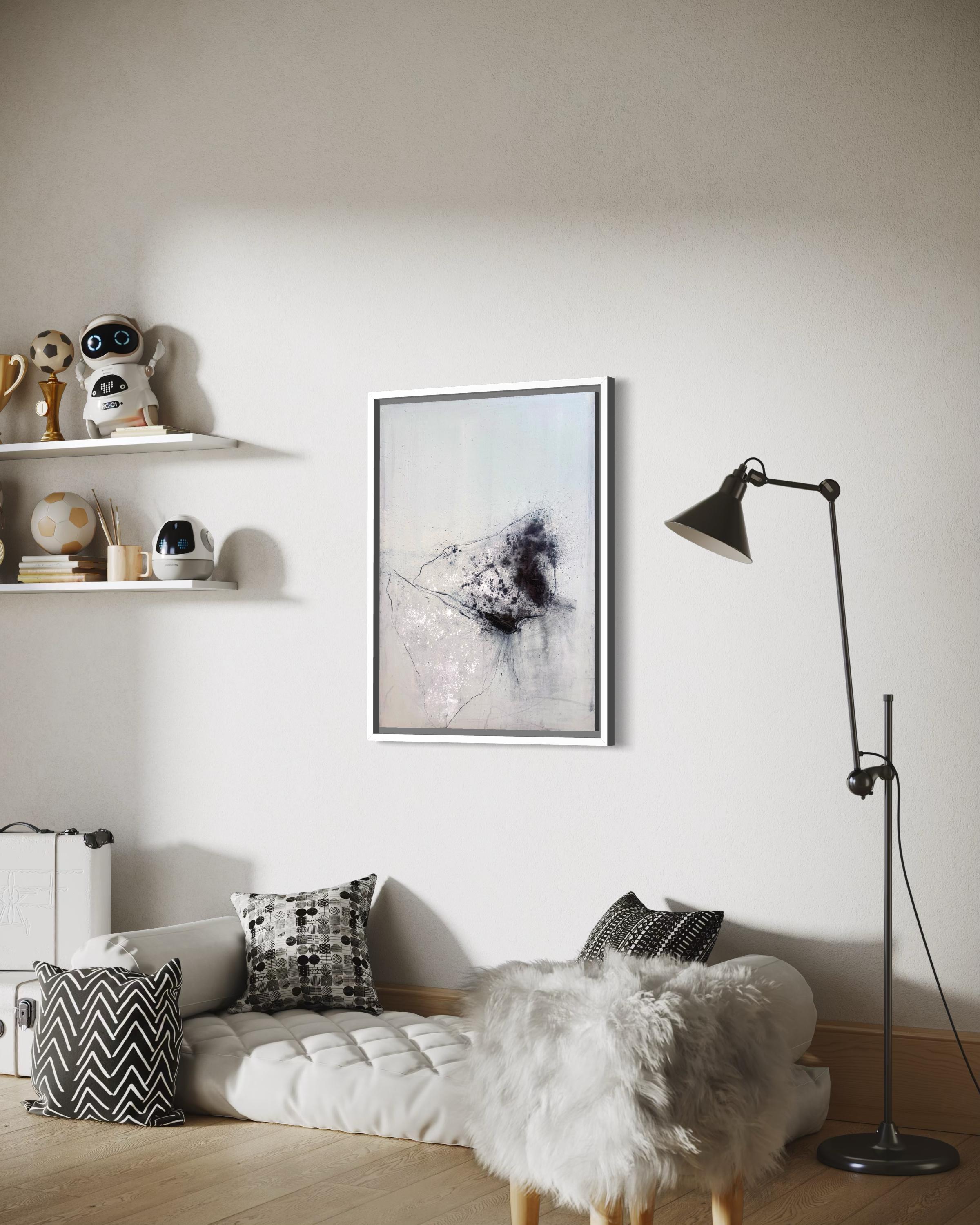 Traces of Islands - Abstraktes Original-Gemälde auf Leinwand (2023) im Angebot 2