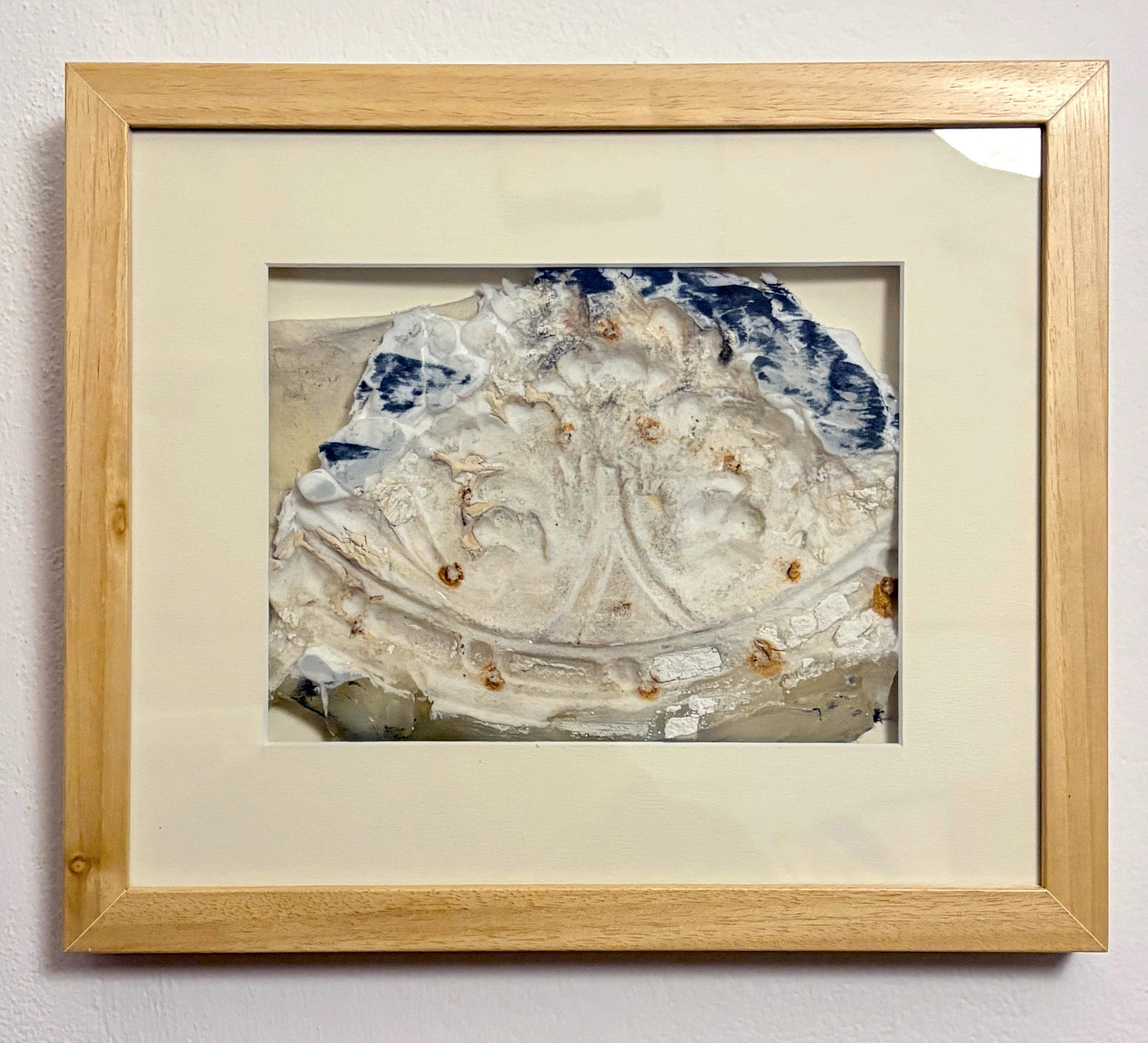 Unique Contemporary Wall Art–Silicone Cast Fragment from18th Century Sicilian - Mixed Media Art by Marilina Marchica