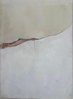 "White Landscape" Abstract landscape Painting , Original art Made in Italy