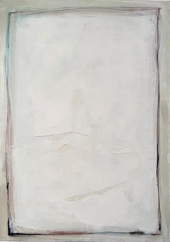 Peinture à l'huile « paysage blanc », art original fabriqué en Italie