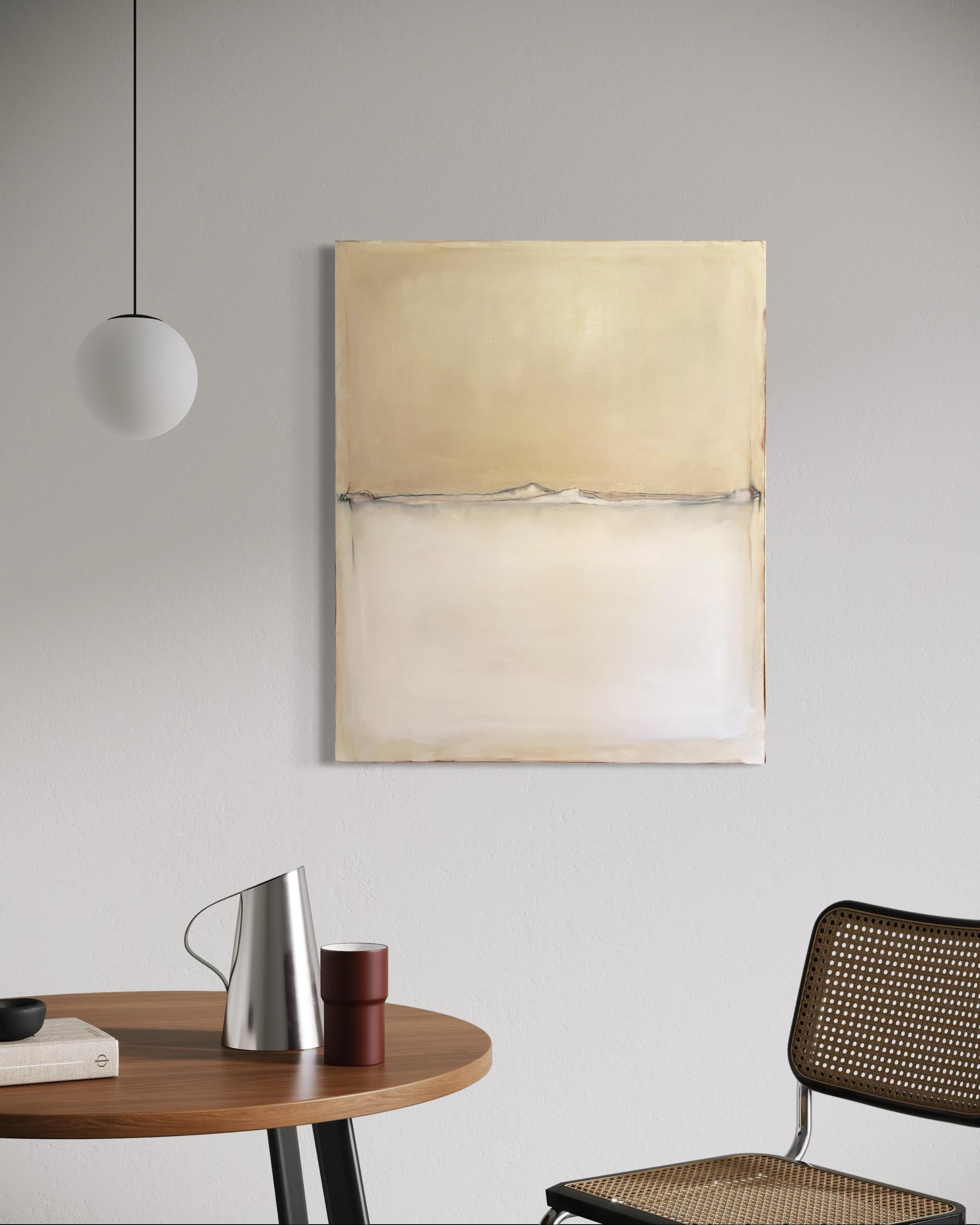 Paisaje blanco Paisaje abstracto único, Marilina Marchica 2025 Made in Italy en venta 9