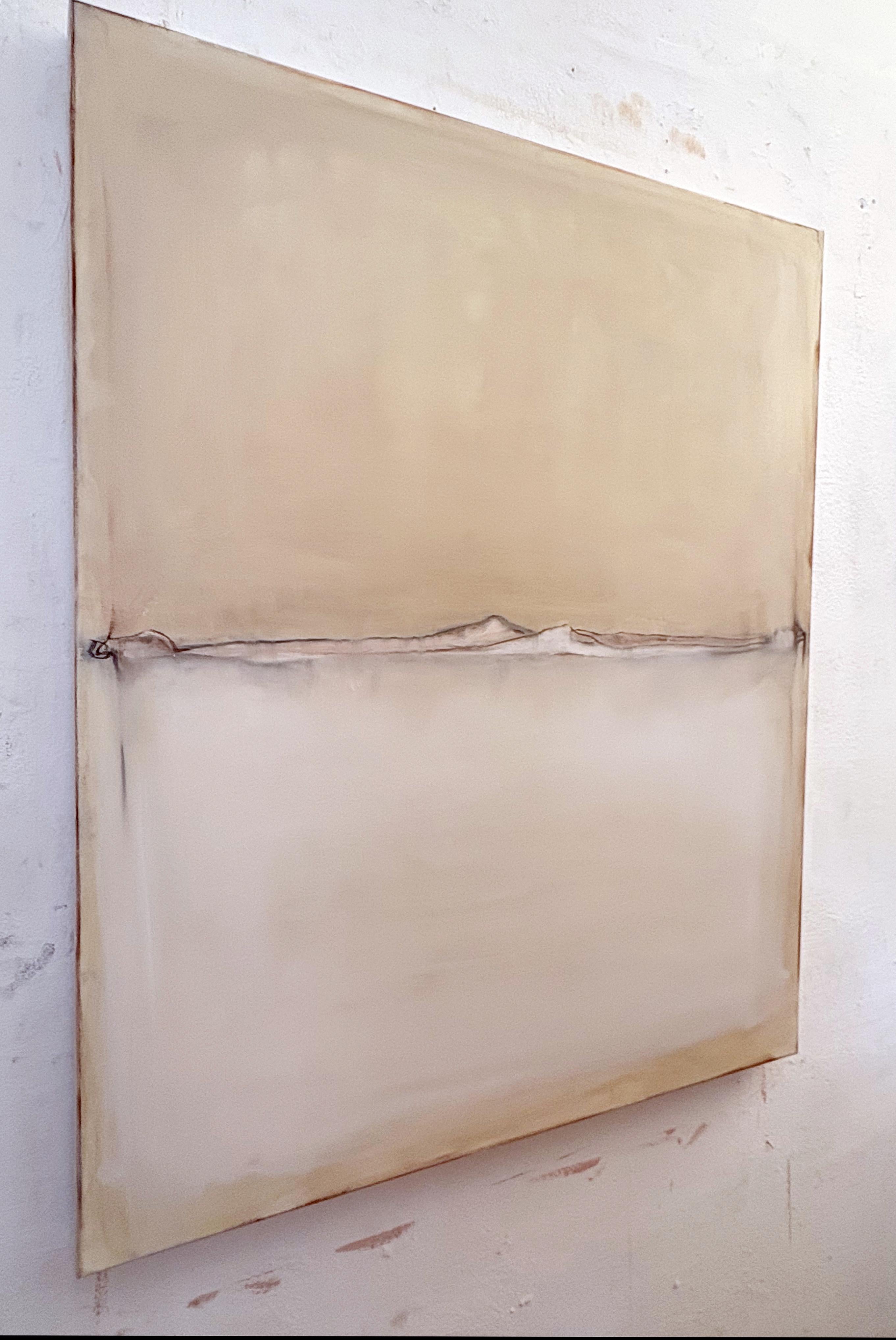 Paisaje blanco Paisaje abstracto único, Marilina Marchica 2025 Made in Italy en venta 1