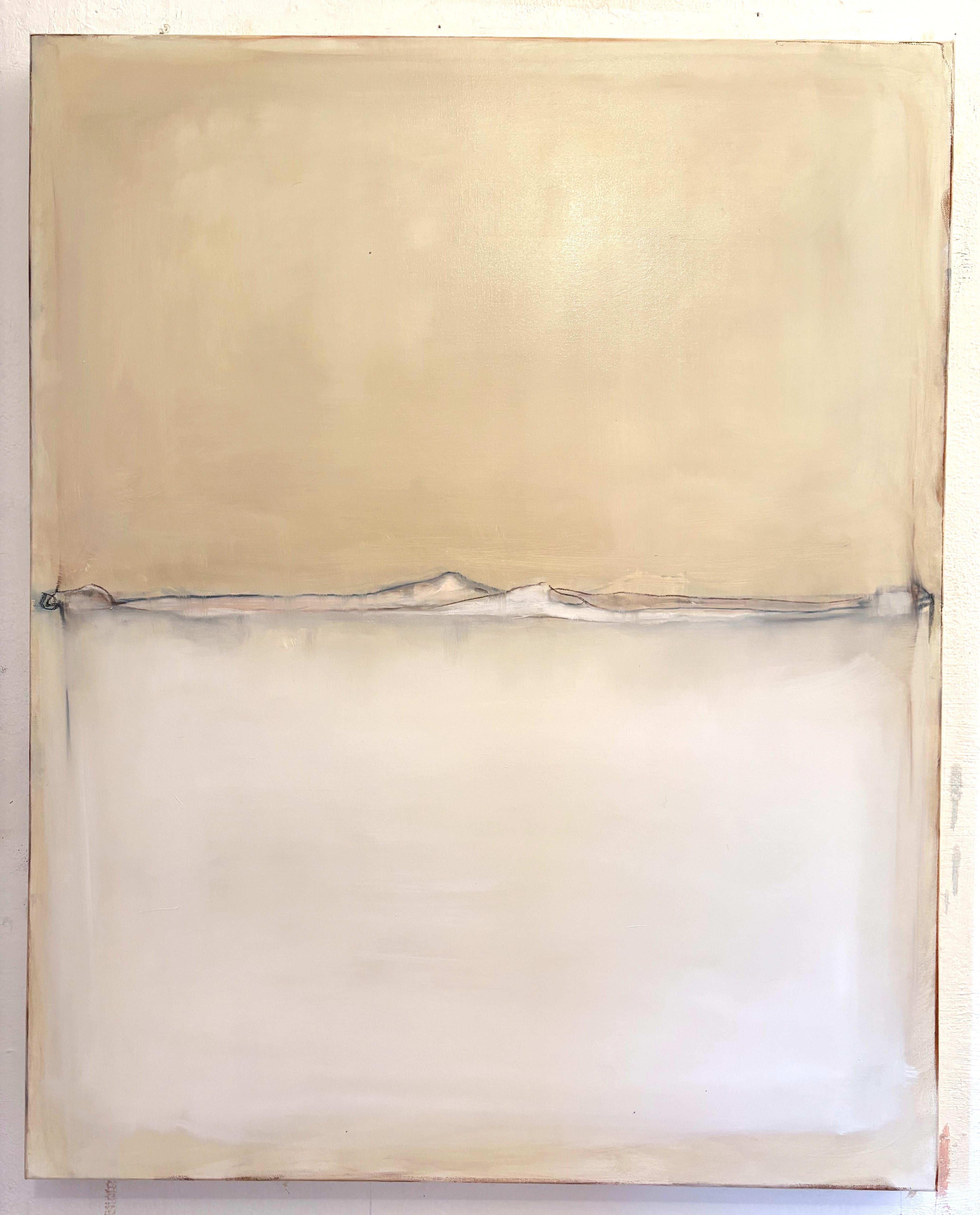 Paisaje blanco Paisaje abstracto único, Marilina Marchica 2025 Made in Italy en venta 2