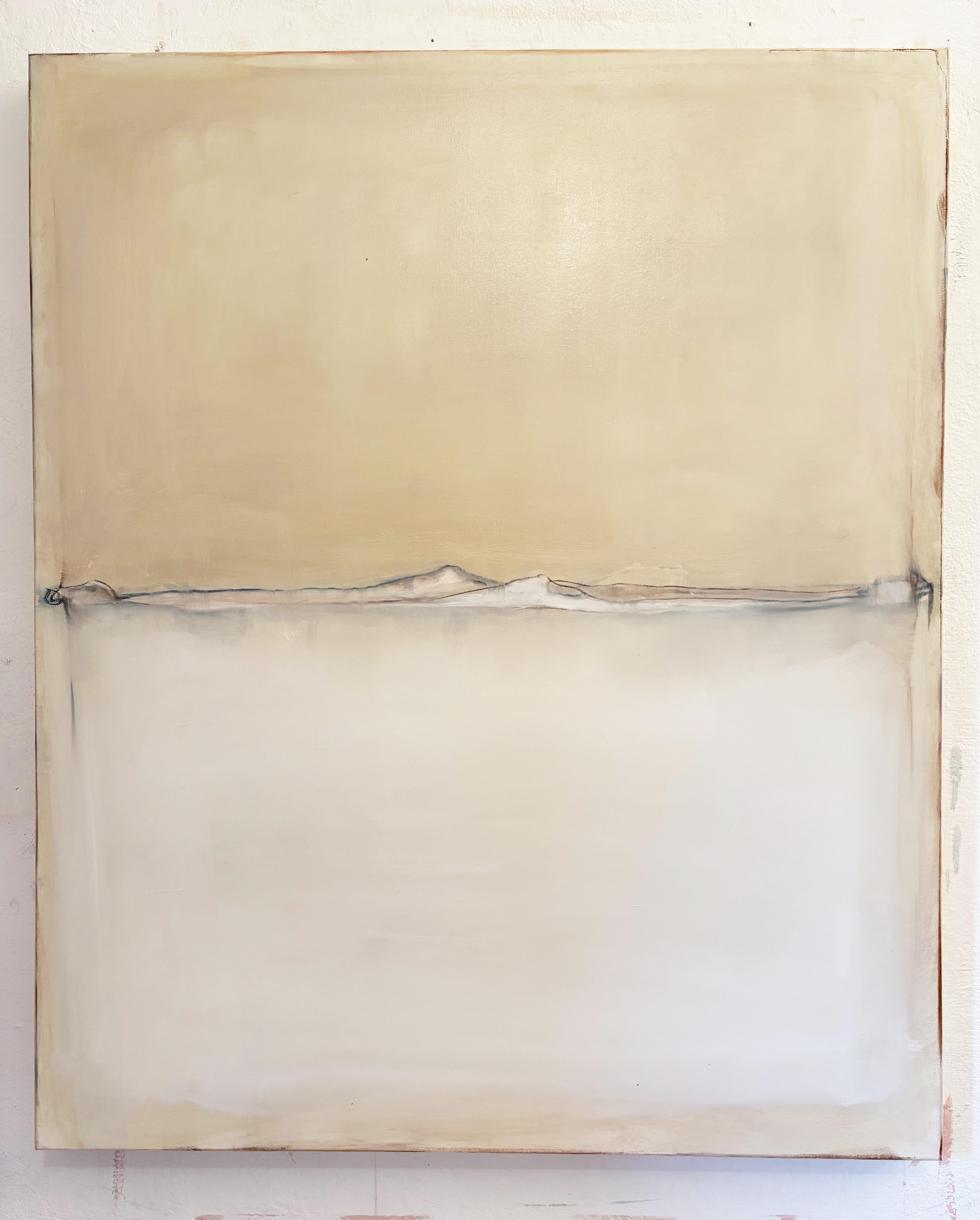 Paisaje blanco Paisaje abstracto único, Marilina Marchica 2025 Made in Italy en venta 5