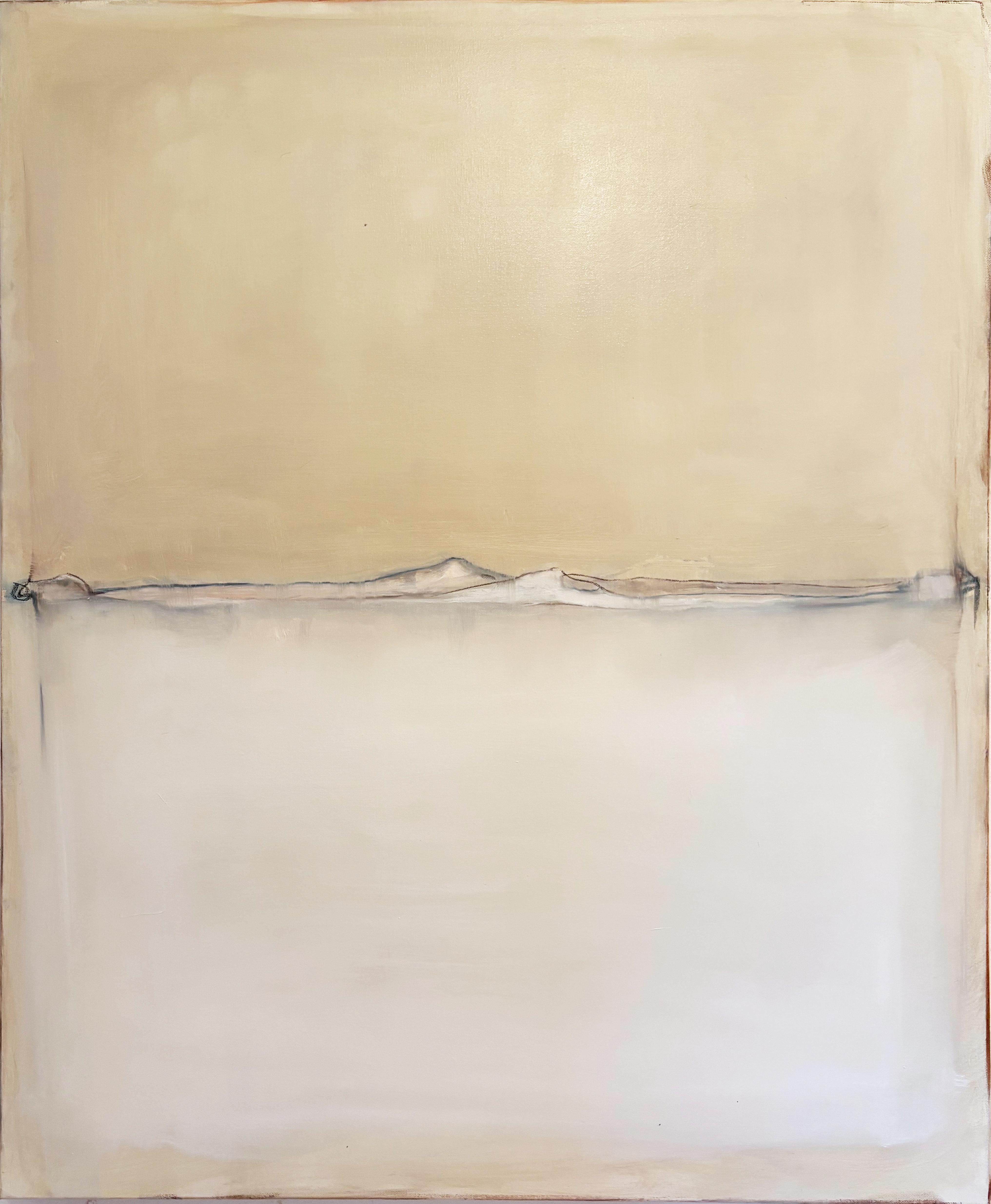Paisaje blanco Paisaje abstracto único, Marilina Marchica 2025 Made in Italy en venta 6