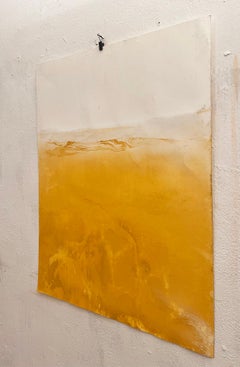 "Yellow Landscape"  Contemporary Abstract Landscape Original Art Made in Italy