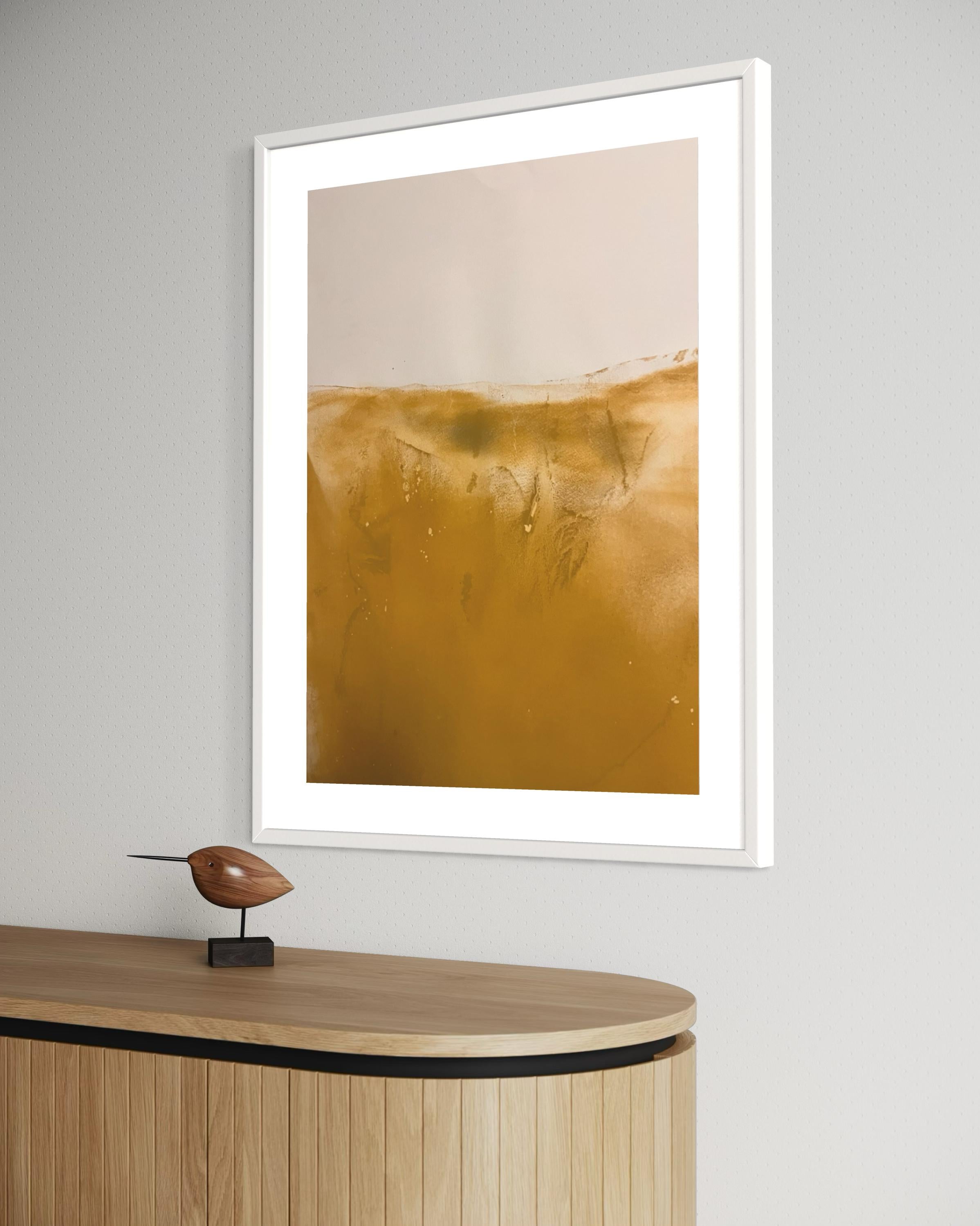 Paisaje amarillo
Arte original sobre papel Fabriano Rosaspina
50x70 cm 
2023
El uso de materiales naturales, como el polvo de óxido mineral, conecta la obra con una dimensión de respeto al medio ambiente y conexión con la naturaleza. La técnica