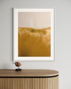 Yellow Landscape, Original Art on Paper , One of a kind-large size
