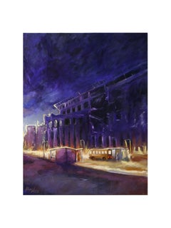 Station, Peinture expressionniste de paysage, huile sur toile, 2026