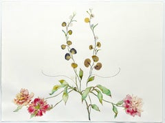 Marilla Palmer "A Delicate Droop" Mixed Media on Paper