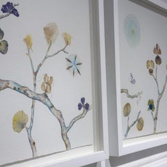 Marilla Palmer "Post Sublime" Pressed Flowers and Mixed Media on Paper