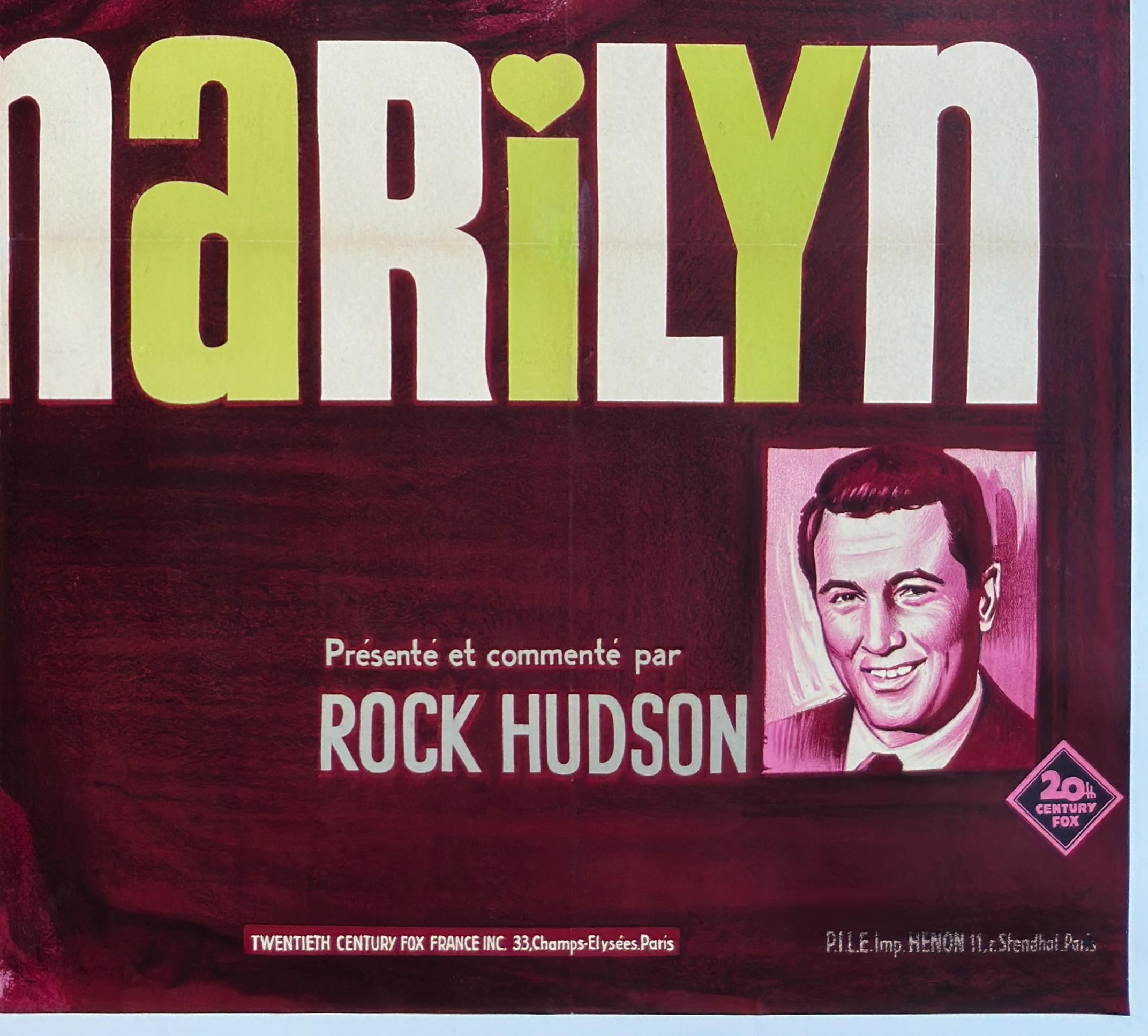 MARILYN 1963 French Grande Film Movie Poster, BORIS GRINSSON For Sale 3