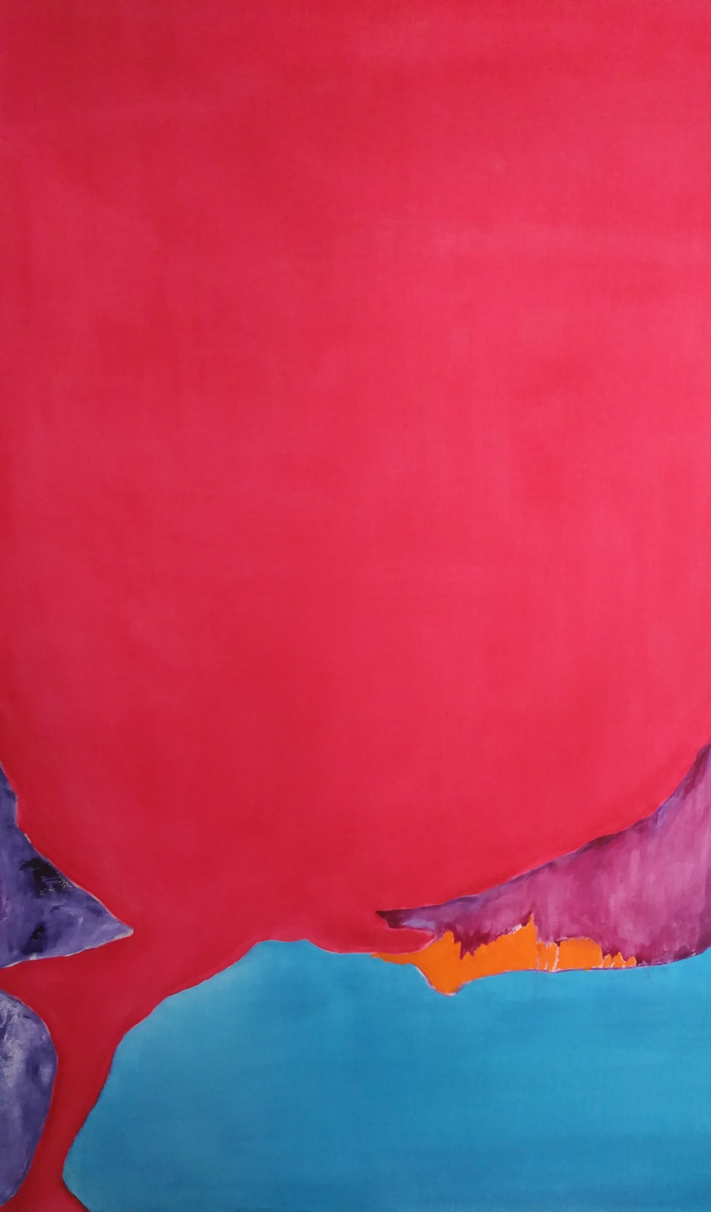 Shangri-La	54”x48”  Oil on Canvas Abstract Art Bold Colors Red Shapes

As life often does, the life of Marilyn Biles has come full circle since her life as a fashion illustration student at Moore College of art in Philadelphia. Marilyn also had the
