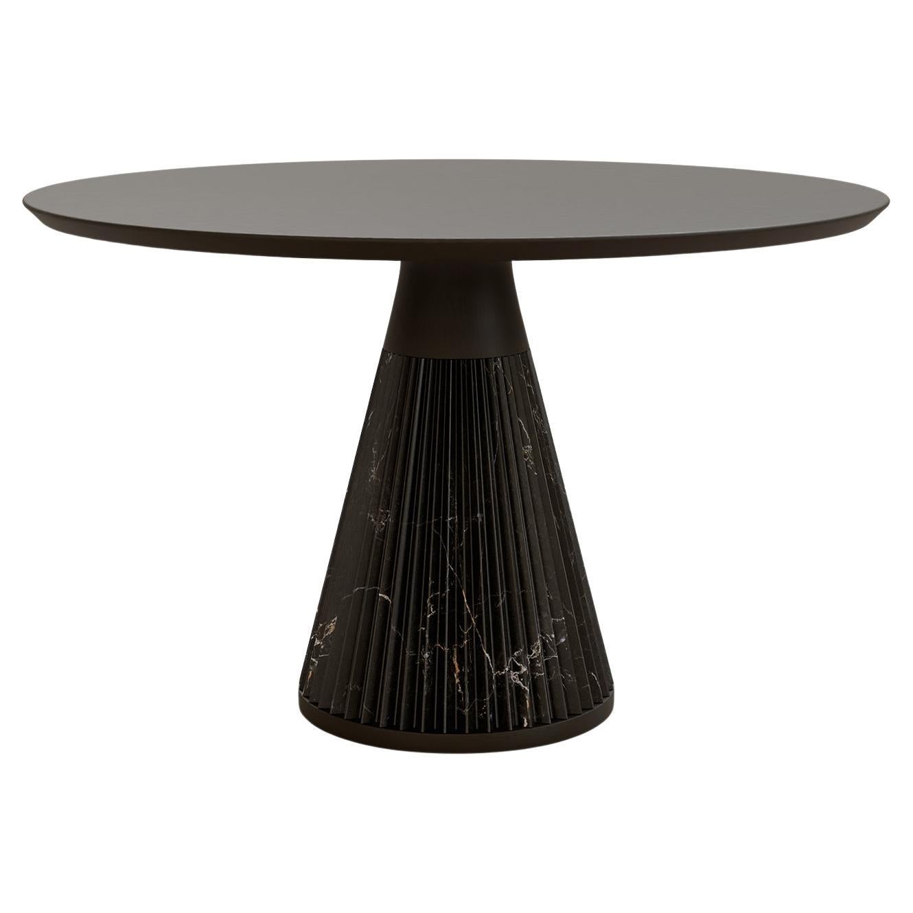 Table de salle à manger Marilyn Black Emperador en marbre par Morelato