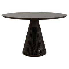 Marilyn Black Emperador Marble Dining Table by Morelato