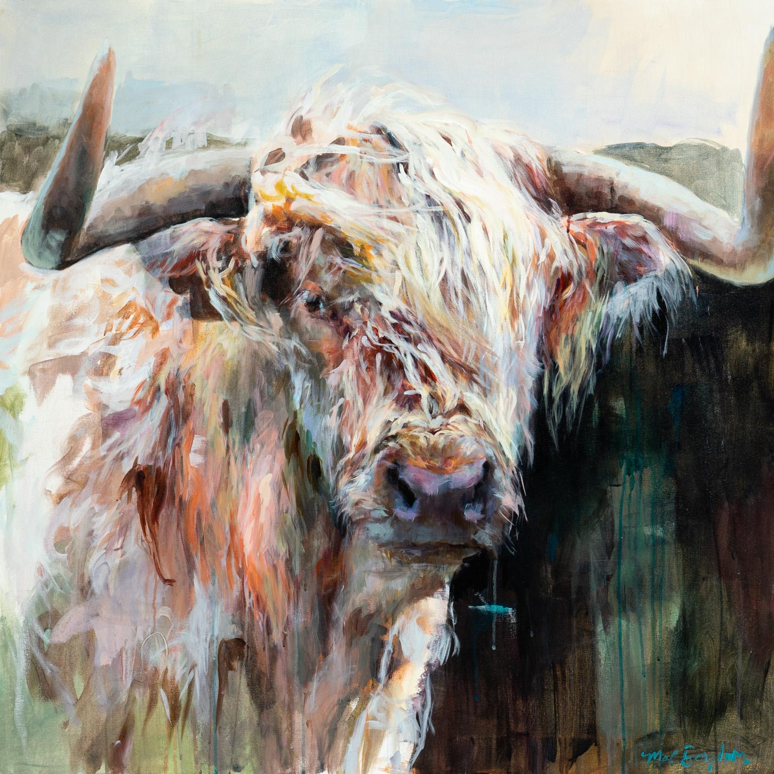 Highlander - Painting by Marilyn Borglum