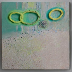 "Queen 1", marriage of oil painting and sculptural forms