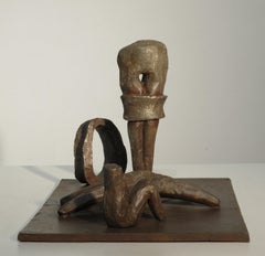 "Hardscrabble", a unique cast bronze of longing and connection