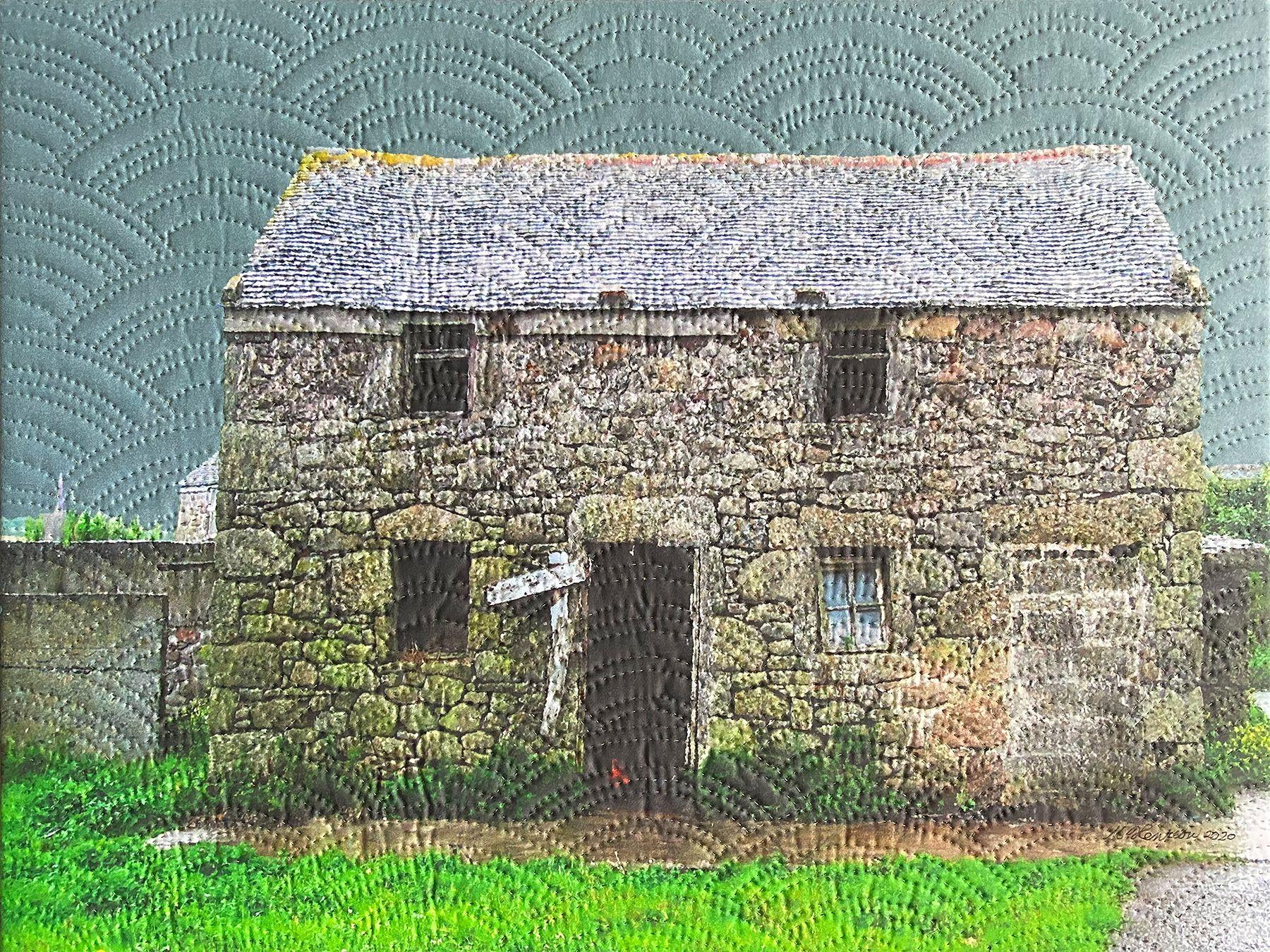 Cape Cornwall England 1, tecnica mista su tela - Mixed Media Art di Marilyn Henrion