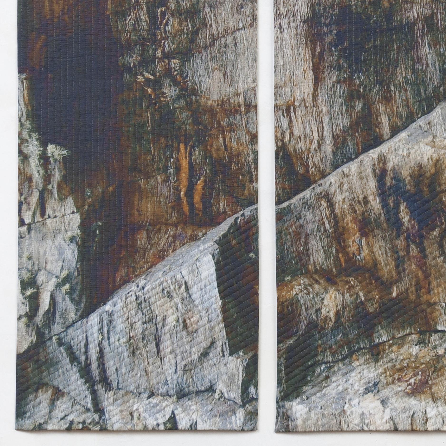 Gray Rock Triptych, Mixed Media on Other - Contemporary Mixed Media Art by Marilyn Henrion