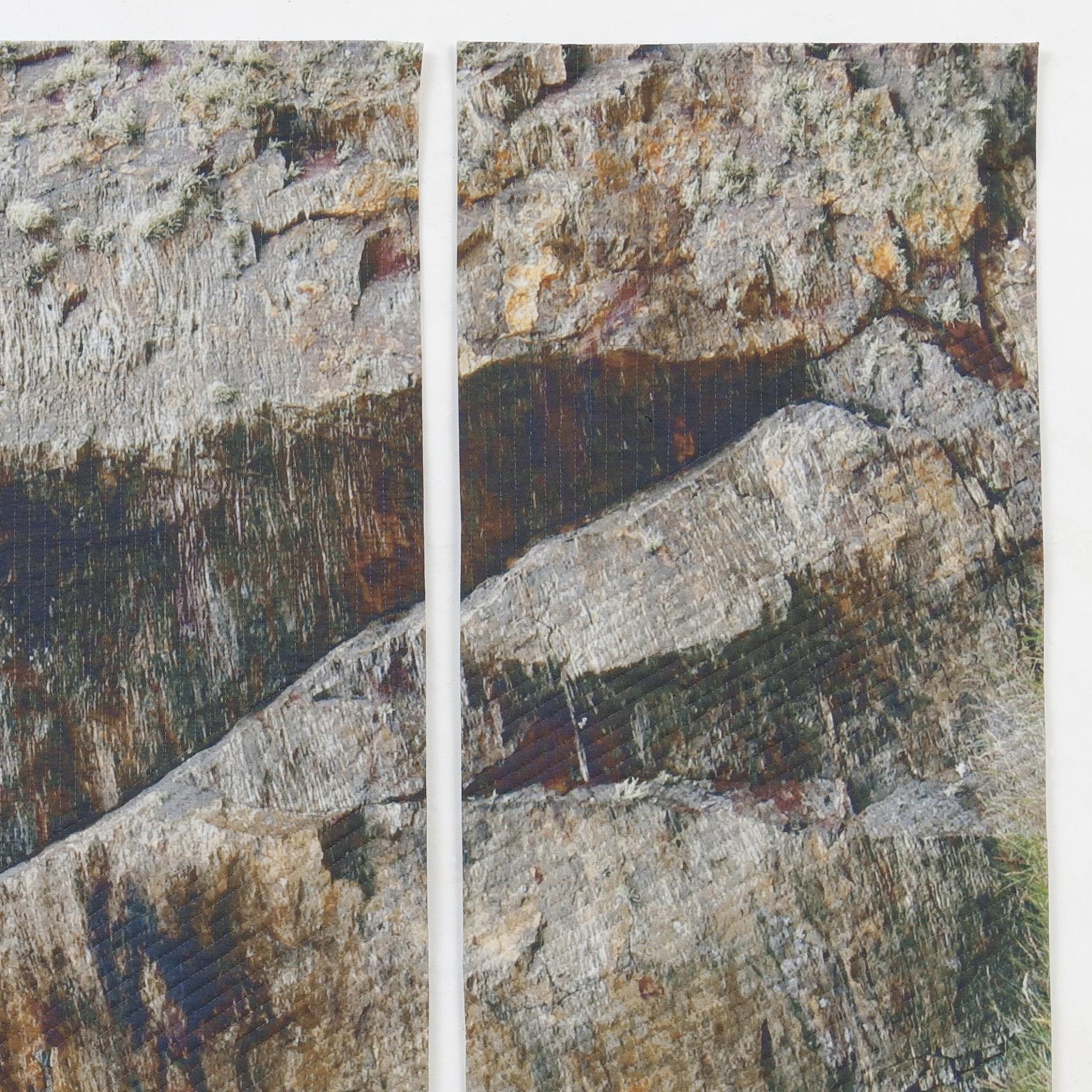 Gray Rock Triptych, Mixed Media on Other For Sale 1