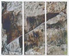 Gray Rock Triptych, Mixed Media on Other