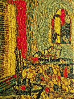 Homage to Vincent, Mixed Media auf Leinwand