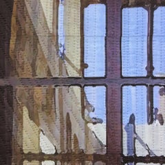 Krakow Window 1333, Mixed Media on Canvas
