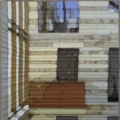 Fenêtres de Krakow 1325, techniques mixtes sur toile